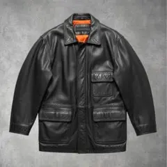 MILANO CONNECTION ラム レザー カーコート 0-65-841