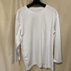 メンズ長袖シャツ ホワイト L