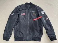 MA-1 フライトジャケット ブラック ワッペン付のサムネイル