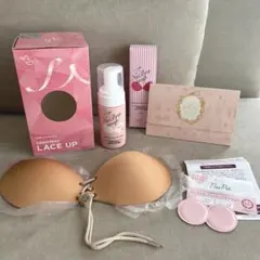 【美品✨】NuBraヌーブラ正規品　シームレスレースアップ モカ サイズB