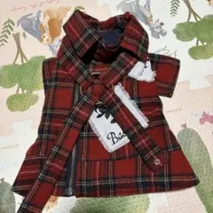 luxcolle ハヤブサ チェックパラシュートシャツ 犬服