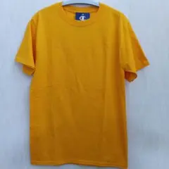 新品 チャンピオンChampion 袖ワッペンオレンジＴシャツ