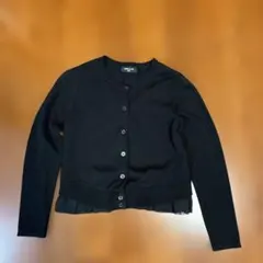 コムサイズム　140cm 黒カーディガン