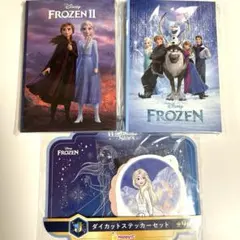 ディズニー ハッピーくじ アナと雪の女王 ポストカードブック ステッカー