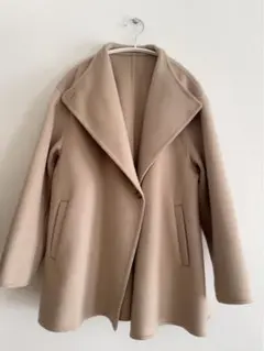 【美品UNIQLO】ダブルフェイスショートコートS(オーバーサイズ)