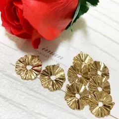 ＊❸❷在庫残り僅か・再入荷なし＊プレートチャームパーツ・ゴールド