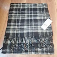 earth music&ecology モノトーンチェックマフラー