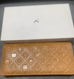 くま様専用 Kitamura 長財布 グレージュ レザー - メルカリ
