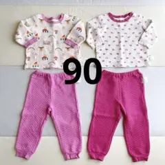 ユニクロ　キルトパジャマ　90cm 2枚セット　KIDEA ディズニー　ベビー服