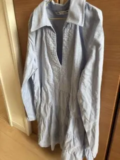 ZARA 水色　チュニック