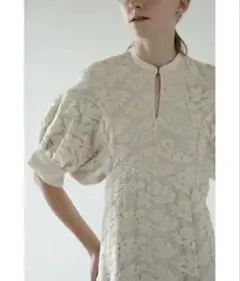 CLANE FLORAL EMBLOIDERY LACE ONEPIECE