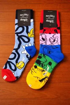 新品 Happy Socks × ディズニー ソックス 2足セット ミッキーのサムネイル