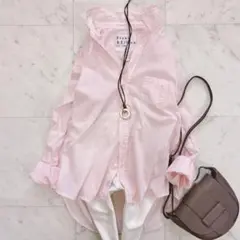 美品♪EILEENモデル　フランク&アイリーン　コットンボイル　ゆったり　ピンク