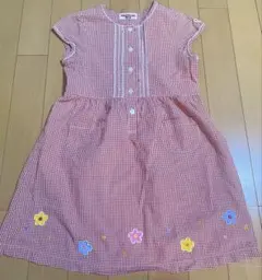 MIKI HOUSE ミキハウス　チェックワンピース 120cm