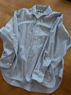 美品✨ラルフローレン 現行QRタグ ストライプリネンシャツXSリラックス
