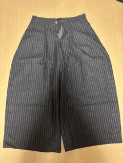 PUSH PUSH ストライプ ワイドパンツ