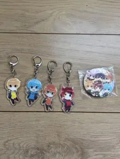 すとぷり　アクリルキーホルダーと缶バッジ