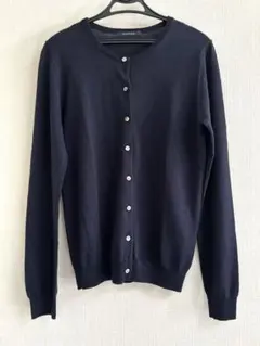 最安値　マカフィー　定番　クルーネックカーディガン　長袖　ウール100％