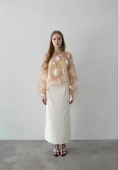 acka puffy gather blouse ブラウス Acka puffy gather blouse 白 - メルカリ