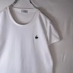 【美品】le coq sportif 白Tシャツ メンズO 定番ロゴ刺繍のサムネイル