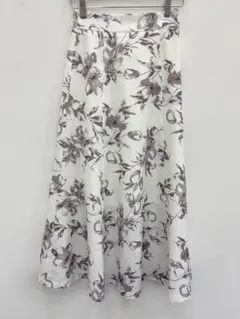 GRL 花柄 フレアスカート ロング丈 ウエストゴム 美品