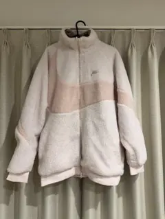 NIKEフリースジャケット ピンク グレー