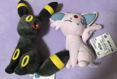 ポケモンぬいぐるみ　エーフィとブラッキー