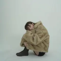 quui ベージュ ショート丈 ファーコート ファー