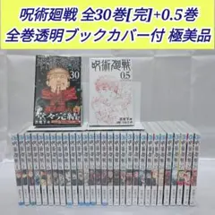 呪術廻戦 全30巻セット[完]+0.5巻 全巻透明ブックカバー付 極美品 J01