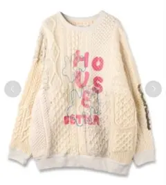 YEAH RIGHT!!　PATCH KNIT P/O(PRINT)