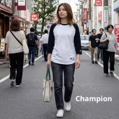 Champion ラグランスリーブ Tシャツ S A998