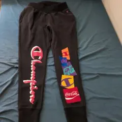 Champion Coca-Cola リバースウィーブスウェットパンツ ブラック