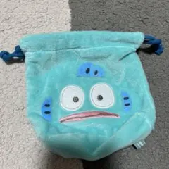 サンリオキャラクターズ はぴだんぶい ふわふわフェイス巾着 ハンギョドン