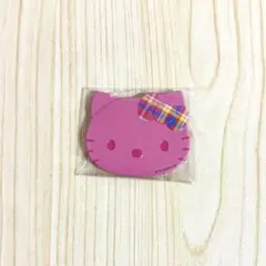 【ハローキティ フェイス缶バッチ】ピンク