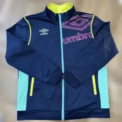 umbro ジップアップジャケット ネイビー/ライトブルー