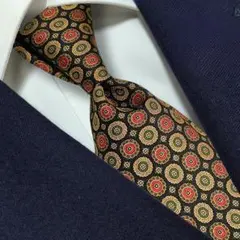 3本10000円【222】Brooks Brothers ネクタイ 円形モチーフ