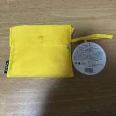 カルディ　KALDI エコバッグ　イエロー　黄色