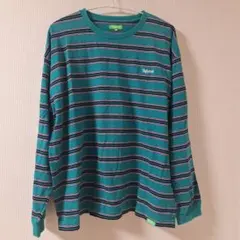 【Right-on】ボーダー ロングTシャツ