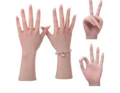 11111 MOTLEYBEAN ハンドマネキン骨格付き‐両手-アジア黄色