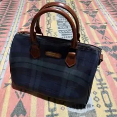 vintage RalphLauren ブラックウォッチ　ミニボストン　美品