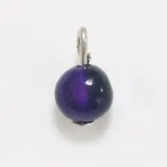 天然 パープルタイガーアイ チャーム ネックレス ピアス オーダーページ