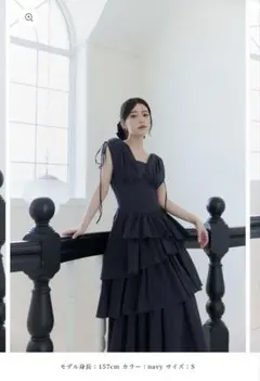 laubeblanc Pleats collar Chiffon Dress - メルカリ