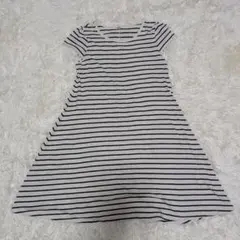 earth music&ecology ストライプ 半袖ワンピース Sサイズ