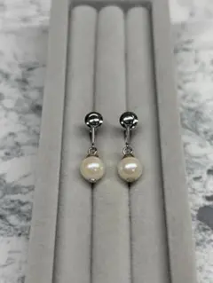 アコヤ真珠 本真珠 パール イヤリング 6mm SILVER アクセサリー