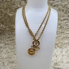 美品 MOSCHINO モスキーノ ヴィンテージ ネックレス パール リング 
