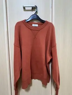 オレンジ フリース セーター 長袖