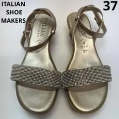 ITALIAN SHOE MAKERS ゴールドサンダル 37 イタリア製のサムネイル