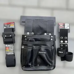藤井電工 サポーターベルト胴ベルト デンサン腰袋セット - メルカリ