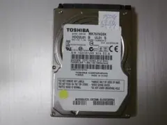 東芝 ノート用 2.5吋 750GB HDD 累積2517時間 注意、ジャンクのサムネイル