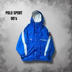 90s PoloSport ナイロンシェルジャケット レトロ マウンテンパーカー